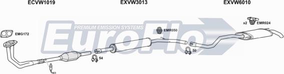 EuroFlo VWPOL14 1004 - Impianto gas scarico autozon.pro