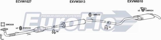 EuroFlo VWPOL14 1015A - Impianto gas scarico autozon.pro