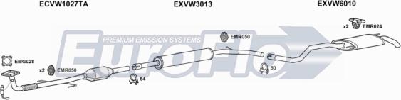 EuroFlo VWPOL14 1015B - Impianto gas scarico autozon.pro