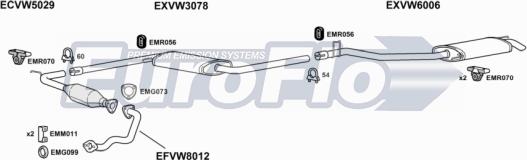 EuroFlo VWTRA19D 9002B - Impianto gas scarico autozon.pro