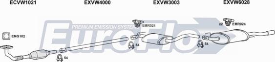 EuroFlo VWVEN18 2001C - Impianto gas scarico autozon.pro