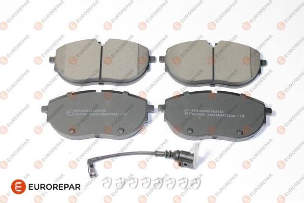 EUROREPAR 1697648780 - Kit pastiglie freno, Freno a disco autozon.pro