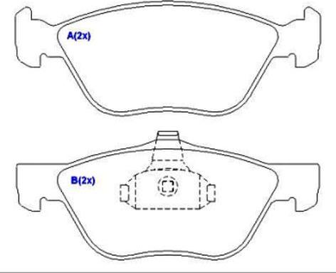 EUROREPAR 1643069980 - Kit pastiglie freno, Freno a disco autozon.pro