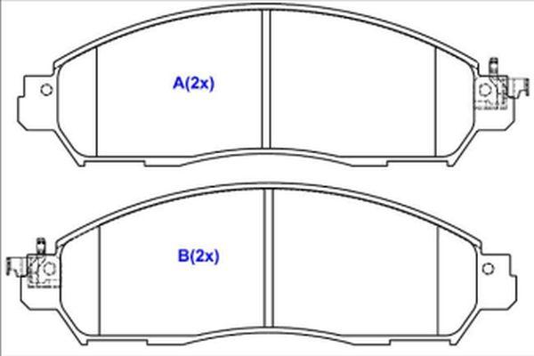 EUROREPAR 1643085380 - Kit pastiglie freno, Freno a disco autozon.pro