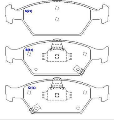 EUROREPAR 1643080480 - Kit pastiglie freno, Freno a disco autozon.pro