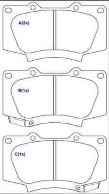 EUROREPAR 1643083280 - Kit pastiglie freno, Freno a disco autozon.pro