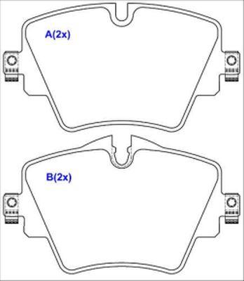 EUROREPAR 1643074980 - Kit pastiglie freno, Freno a disco autozon.pro