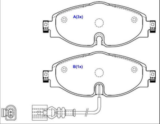 EUROREPAR 1643074480 - Kit pastiglie freno, Freno a disco autozon.pro