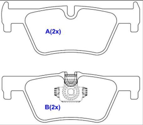 EUROREPAR 1643074880 - Kit pastiglie freno, Freno a disco autozon.pro