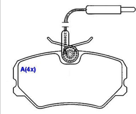 EUROREPAR 1643070580 - Kit pastiglie freno, Freno a disco autozon.pro