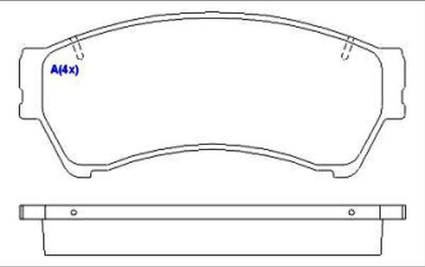 Valeo 671302 - Kit pastiglie freno, Freno a disco autozon.pro