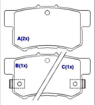 EUROREPAR 1643070280 - Kit pastiglie freno, Freno a disco autozon.pro