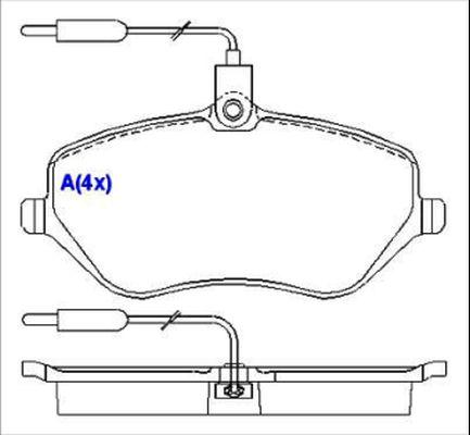 EUROREPAR 1643070780 - Kit pastiglie freno, Freno a disco autozon.pro