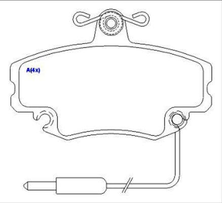 EUROREPAR 1643071480 - Kit pastiglie freno, Freno a disco autozon.pro