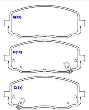 EUROREPAR 1643078980 - Kit pastiglie freno, Freno a disco autozon.pro