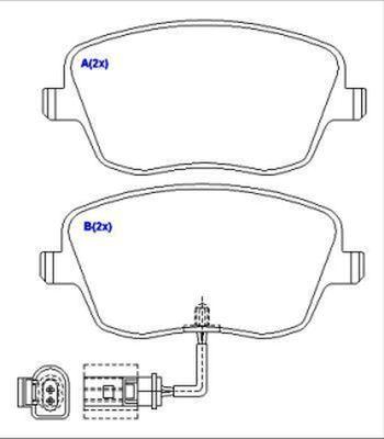 EUROREPAR 1643072680 - Kit pastiglie freno, Freno a disco autozon.pro