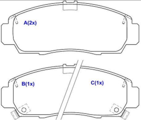 EUROREPAR 1643077380 - Kit pastiglie freno, Freno a disco autozon.pro