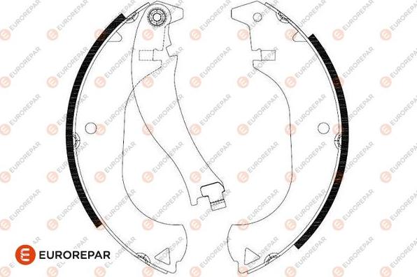 EUROREPAR 1643186980 - Kit ganasce freno autozon.pro