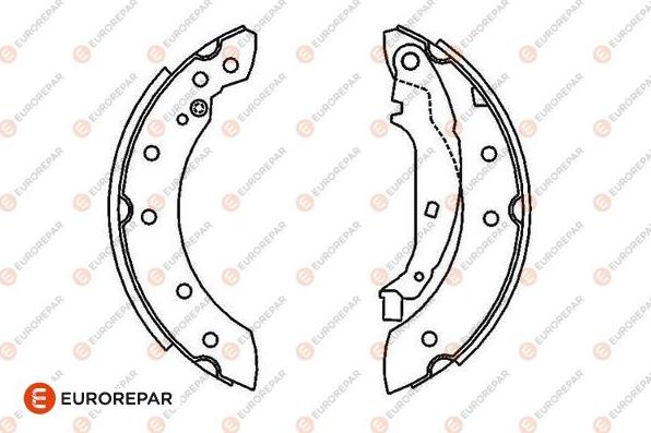 EUROREPAR 1643204180 - Kit ganasce freno autozon.pro