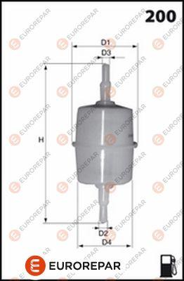 EUROREPAR 1667443480 - Filtro carburante autozon.pro