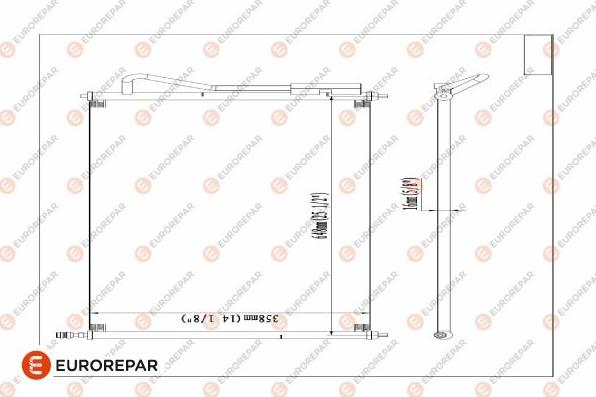 EUROREPAR 1609635280 - Condensatore, Climatizzatore autozon.pro