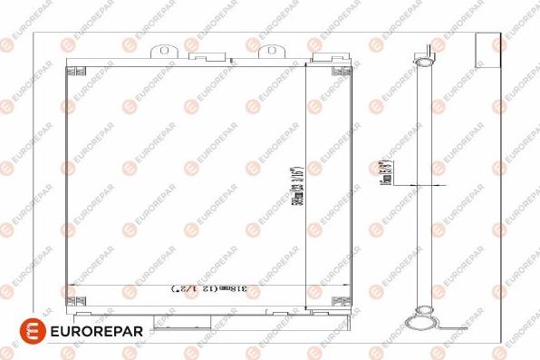 EUROREPAR 1609636680 - Condensatore, Climatizzatore autozon.pro