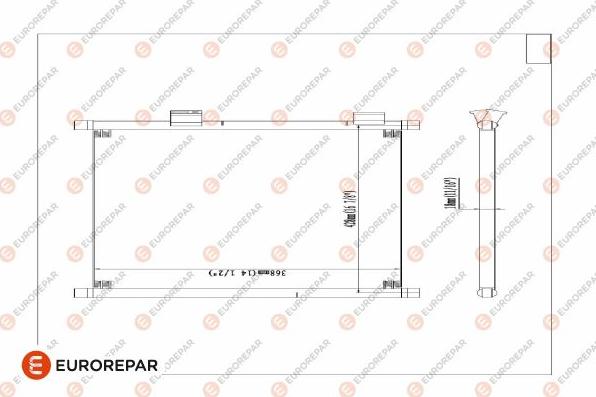 EUROREPAR 1609636080 - Condensatore, Climatizzatore autozon.pro