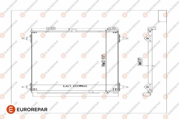 EUROREPAR 1610161980 - Condensatore, Climatizzatore autozon.pro