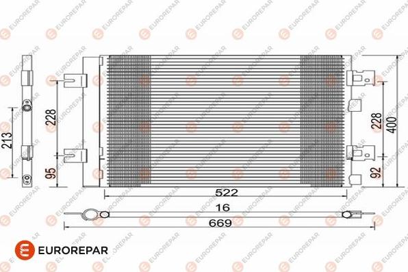 EUROREPAR 1618100280 - Condensatore, Climatizzatore autozon.pro