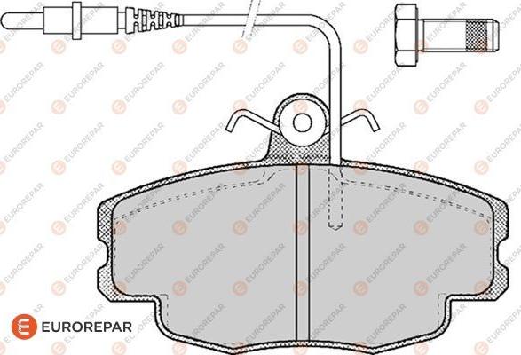 EUROREPAR 1617247380 - Kit pastiglie freno, Freno a disco autozon.pro