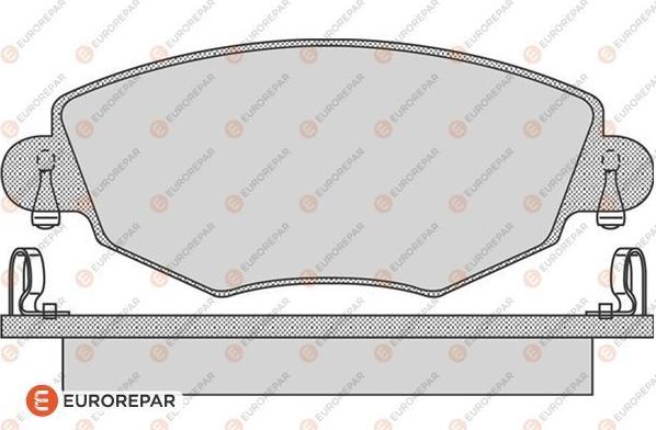 EUROREPAR 1617256280 - Kit pastiglie freno, Freno a disco autozon.pro