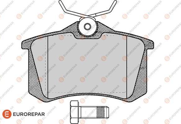 EUROREPAR 1617250480 - Kit pastiglie freno, Freno a disco autozon.pro