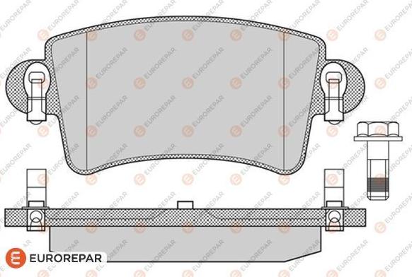 EUROREPAR 1617258980 - Kit pastiglie freno, Freno a disco autozon.pro