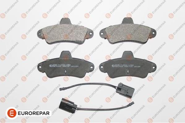 EUROREPAR 1617280280 - Kit pastiglie freno, Freno a disco autozon.pro