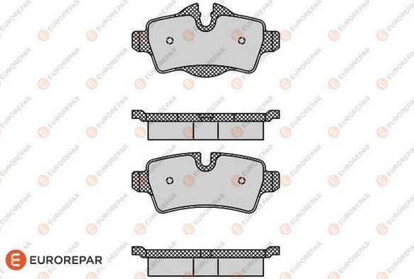 EUROREPAR 1617276980 - Kit pastiglie freno, Freno a disco autozon.pro