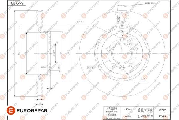 EUROREPAR 1684300180 - Discofreno autozon.pro