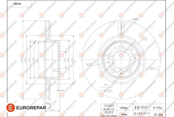 EUROREPAR 1684312280 - Discofreno autozon.pro