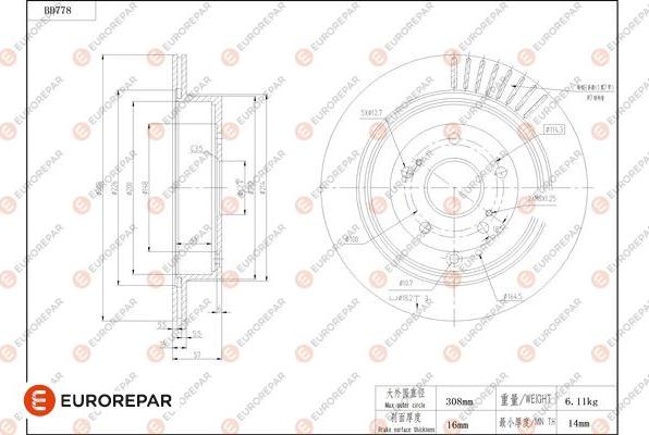 EUROREPAR 1684322080 - Discofreno autozon.pro