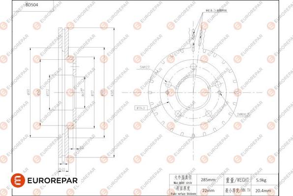 EUROREPAR 1684294680 - Discofreno autozon.pro