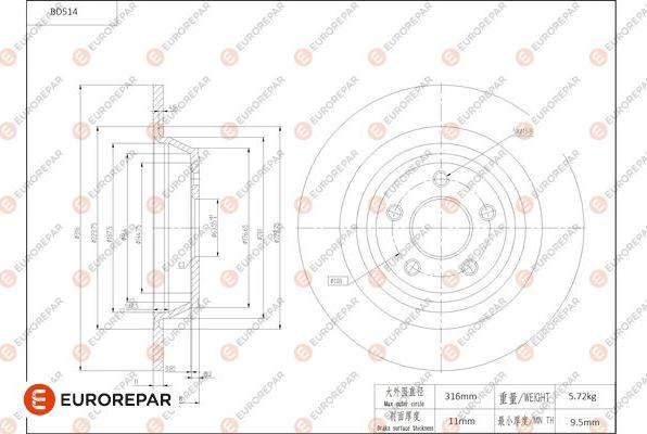 EUROREPAR 1684295680 - Discofreno autozon.pro