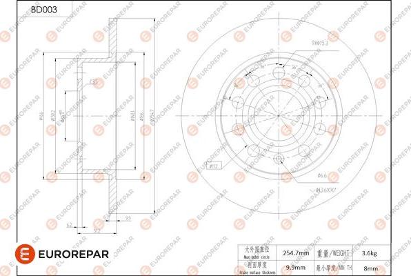 EUROREPAR 1684244580 - Discofreno autozon.pro