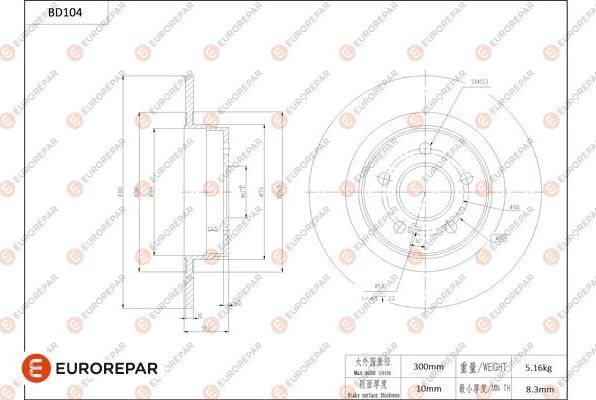 EUROREPAR 1684254680 - Discofreno autozon.pro