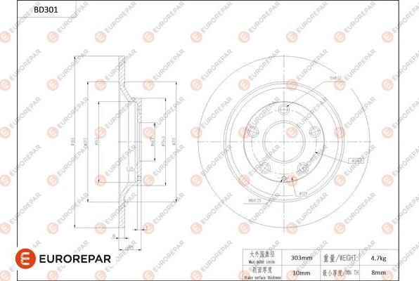 EUROREPAR 1684274380 - Discofreno autozon.pro