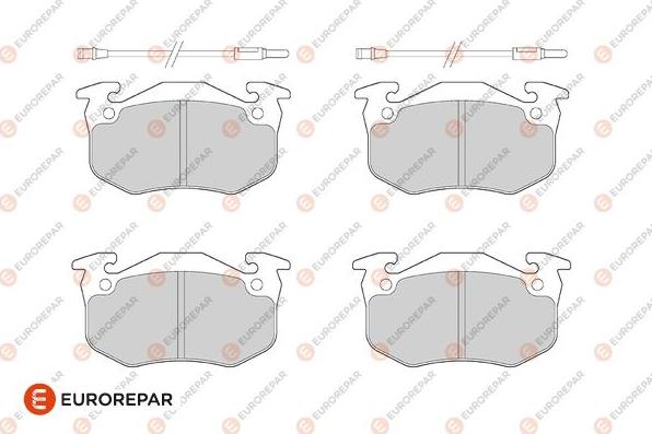 EUROREPAR 1686269780 - Kit pastiglie freno, Freno a disco autozon.pro