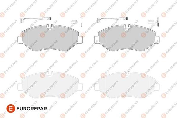 EUROREPAR 1686268180 - Kit pastiglie freno, Freno a disco autozon.pro