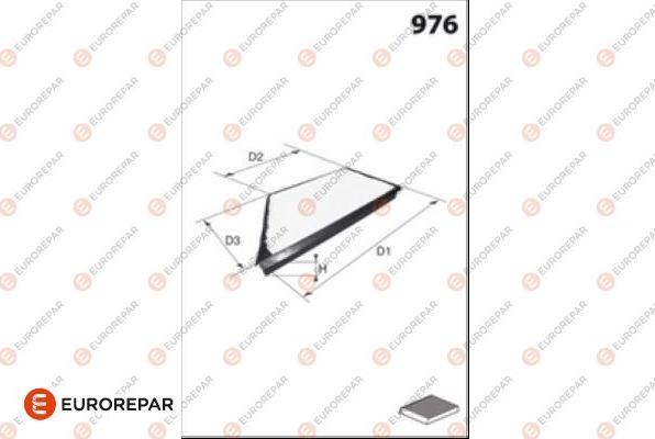 EUROREPAR 1686262680 - Filtro, Aria abitacolo autozon.pro