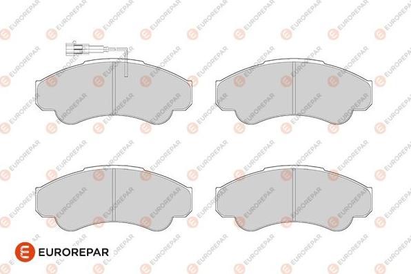 EUROREPAR 1686274780 - Kit pastiglie freno, Freno a disco autozon.pro