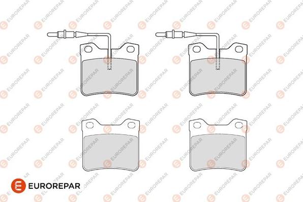 EUROREPAR 1686276280 - Kit pastiglie freno, Freno a disco autozon.pro