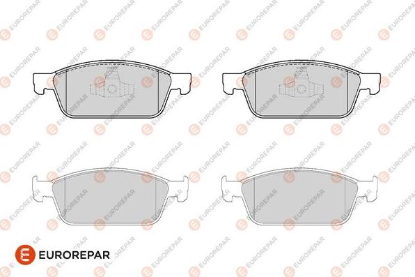 EUROREPAR 1686270480 - Kit pastiglie freno, Freno a disco autozon.pro