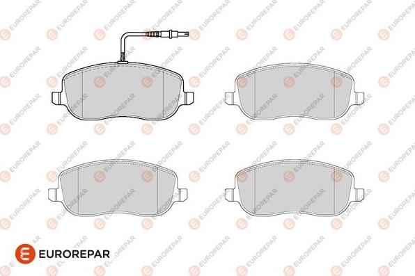 EUROREPAR 1686270180 - Kit pastiglie freno, Freno a disco autozon.pro